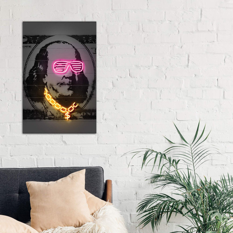 Franklin - No Frame Print on Canvas, 101.6 cm H x 66.04 cm W x 3.175 cm D