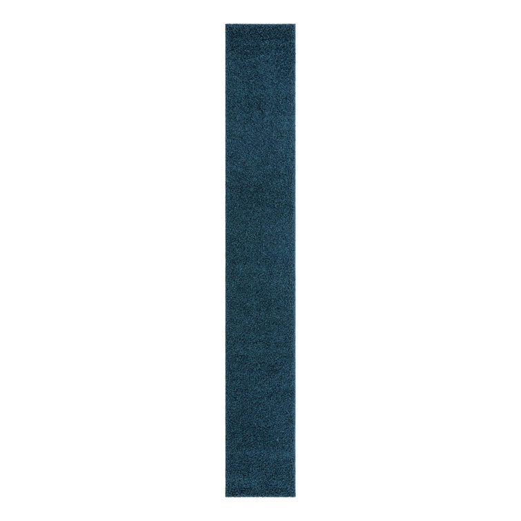 Tapis bleu saphir à poils longs Comfort