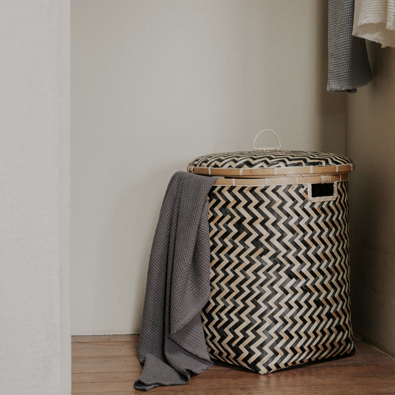 Panier en bambou Java - moyen, H 17,75 po x l 15 po 