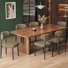 47cm H Fabric Upholstered Upholstered Back Side Chair in Brown