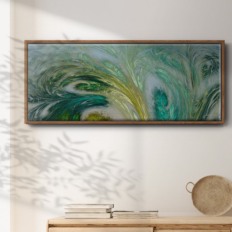 Altitude V- Framed Canvas, 8" H x 20" W