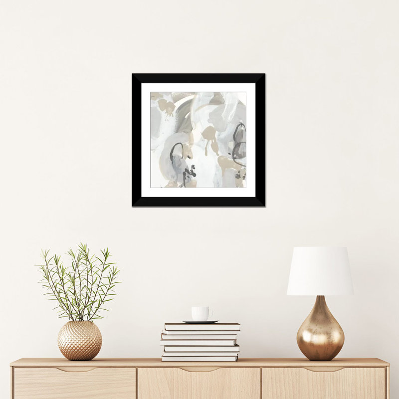 « oscille iii », reproduction sur toile, H 18 po x l 18 po x P 1,5 po, Toile avec cadre noir