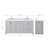 Stafford 72.25 " W Freestanding Standard Free Standing 2 Double Vanity Bathroom Vanity With Carrara Quartz Top-94668825