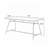 Modern Nut-Brown Rectangular Solid Wood Dining Table