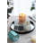 6''  Frosted Mercury Glass Octagonal Candle Holder-1550790895