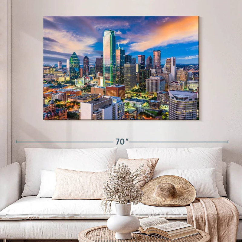 Horizon de Sireci, Dallas, Texas, H 34 po x l 51 po