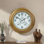 Grande horloge murale contemporaine contemporaine avec thermomètre imperméable, 21 pouces-1975723256