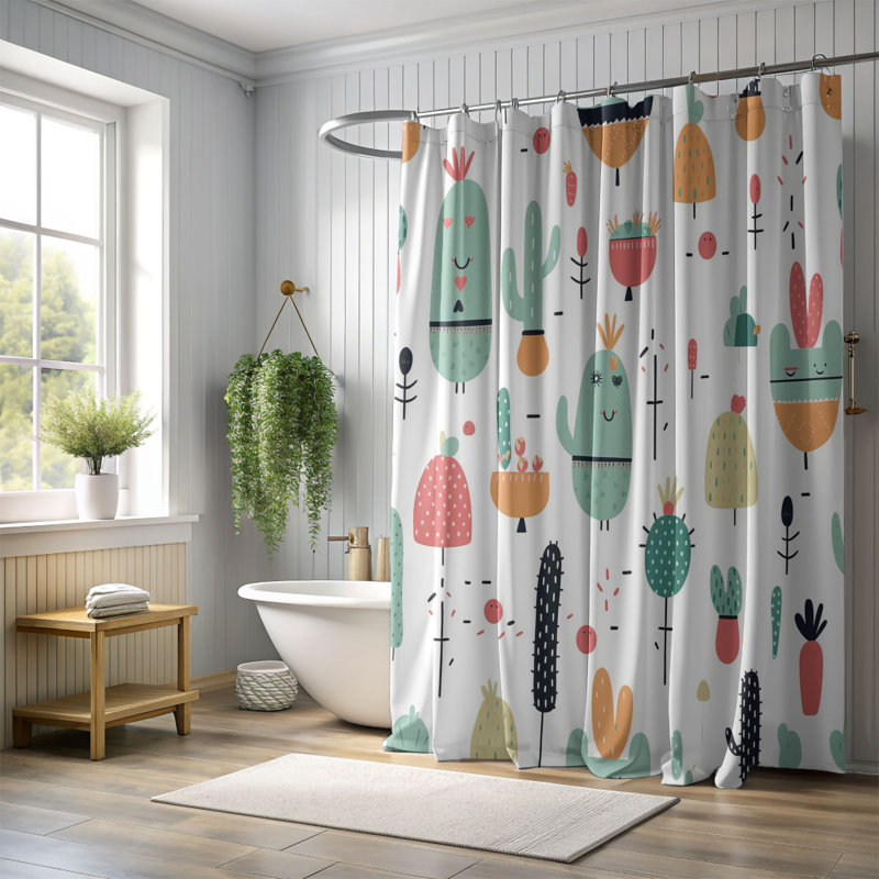 Colourful Dreams - Premium Shower Curtain, 74"H x 71"W