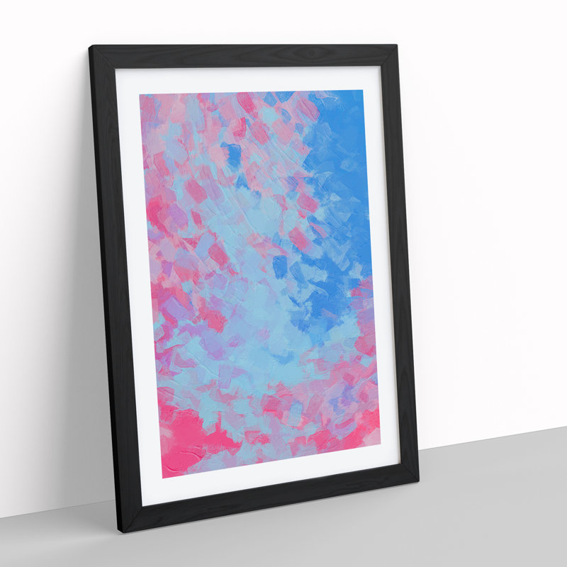 Lonely Teardrops - Single Picture Frame Painting, Black, 64cm H x 46cm W x 2cm D