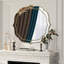 Grand miroir décoratif décoratif à motif floral pour maison de campagne rustique