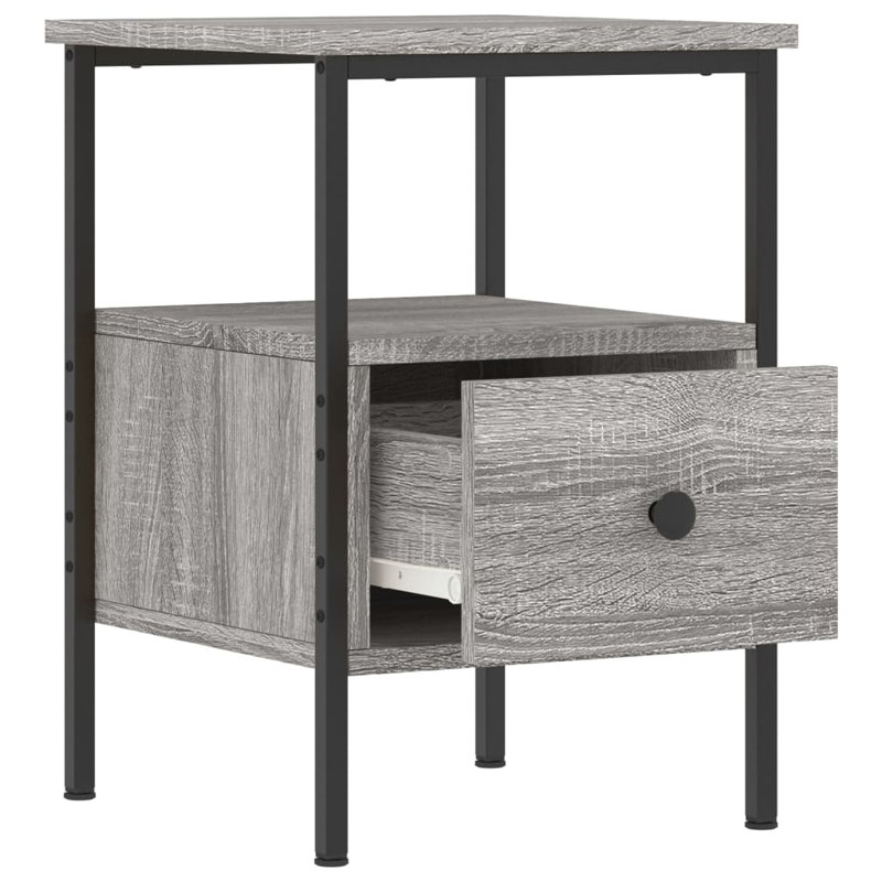 Montclaire Bedside Cabinets 2 pcs 34x36x50 cm Engineered Wood, Grey Sonoma, Set of 2