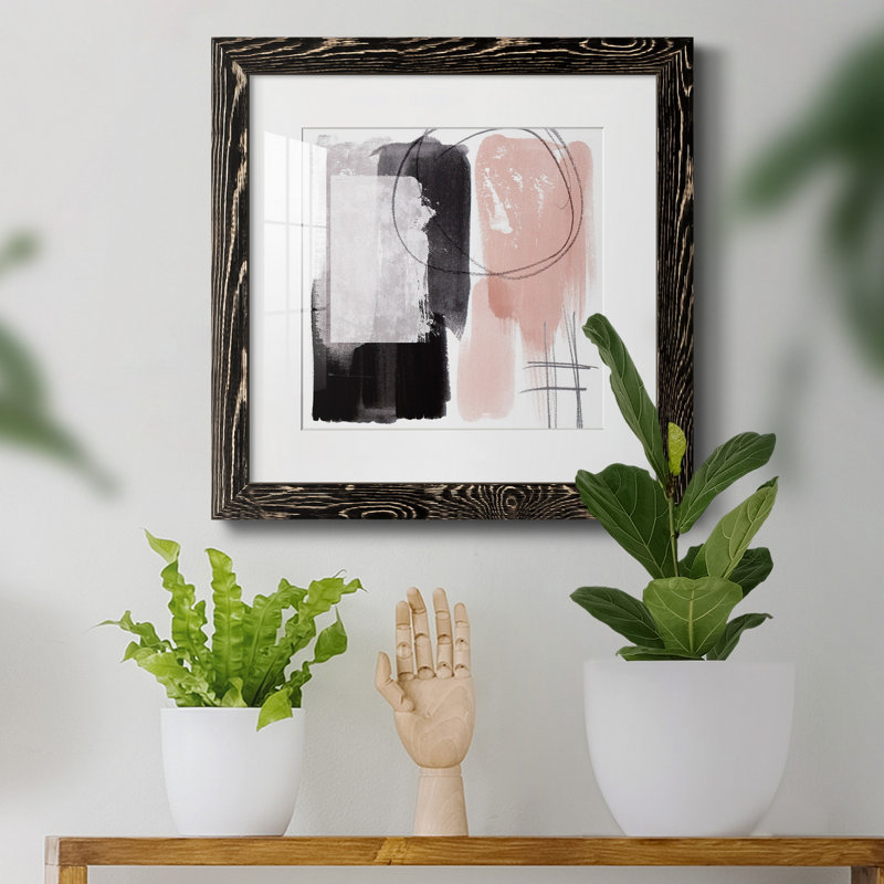 " Coexistence I ", 34.5" H x 34.5" W x 1" D, Black, White
