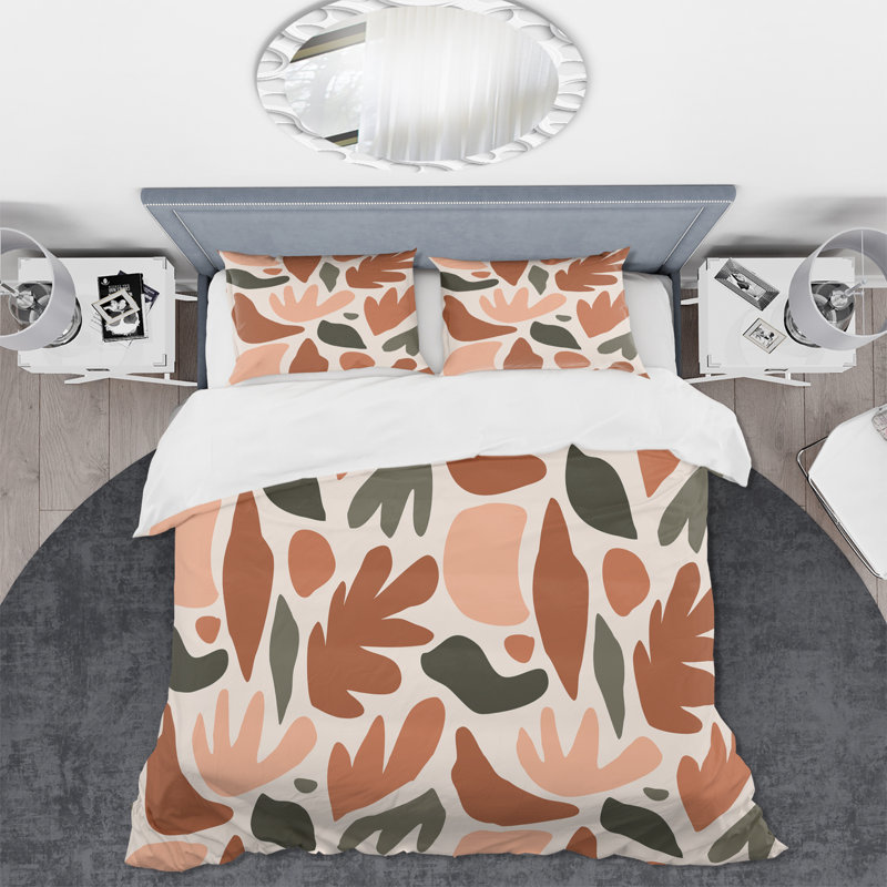 Ensemble de housse de couette moderne géométrique II, Housse de couette très grand + 2 très grandes ta