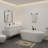 3-Piece Matte Black Bathroom Hardware Set, Towel Bar, Robe Hook & Toilet Paper Holder