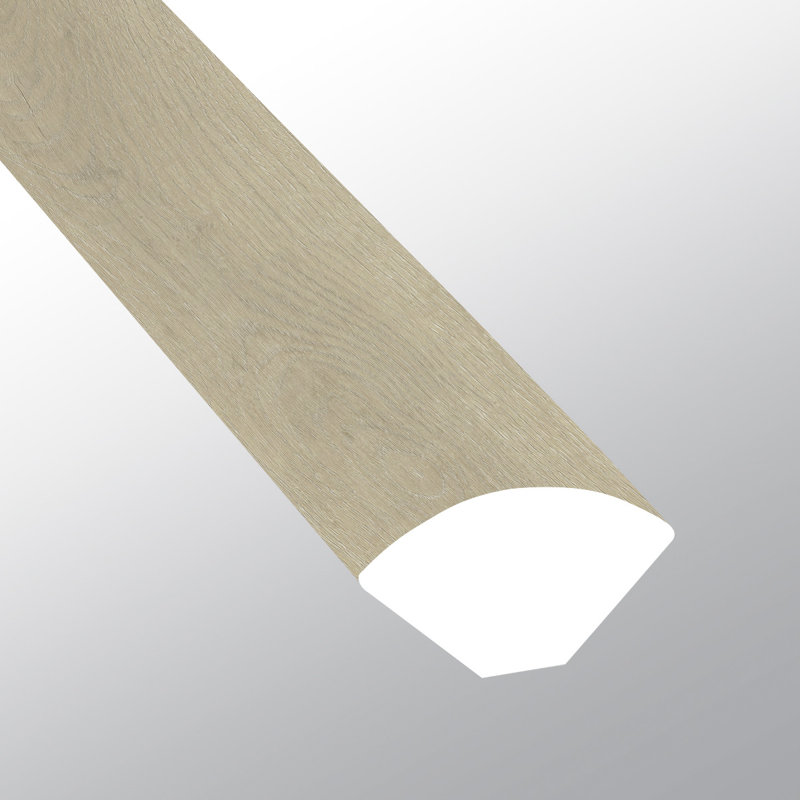 Garniture de plancher arrondie T 0,71 po x L 94,71 po x l 0,71 po Willowleaf , Feuille de saule