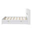 Lit plateforme en bois avec tête de lit bibliothèque, luminaire encastré, station de charge et 2 tiroirs latéraux-665728013-665728051