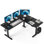 Bureau debout réglable en forme de L
