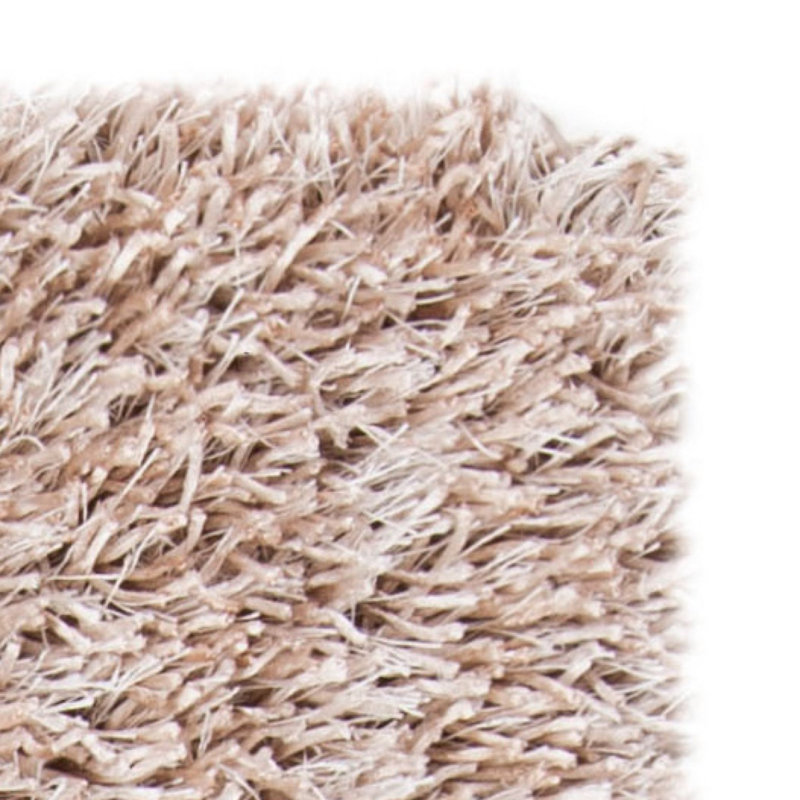 Assar Shag Beige Area Rug , Rectangle 5' x 8'