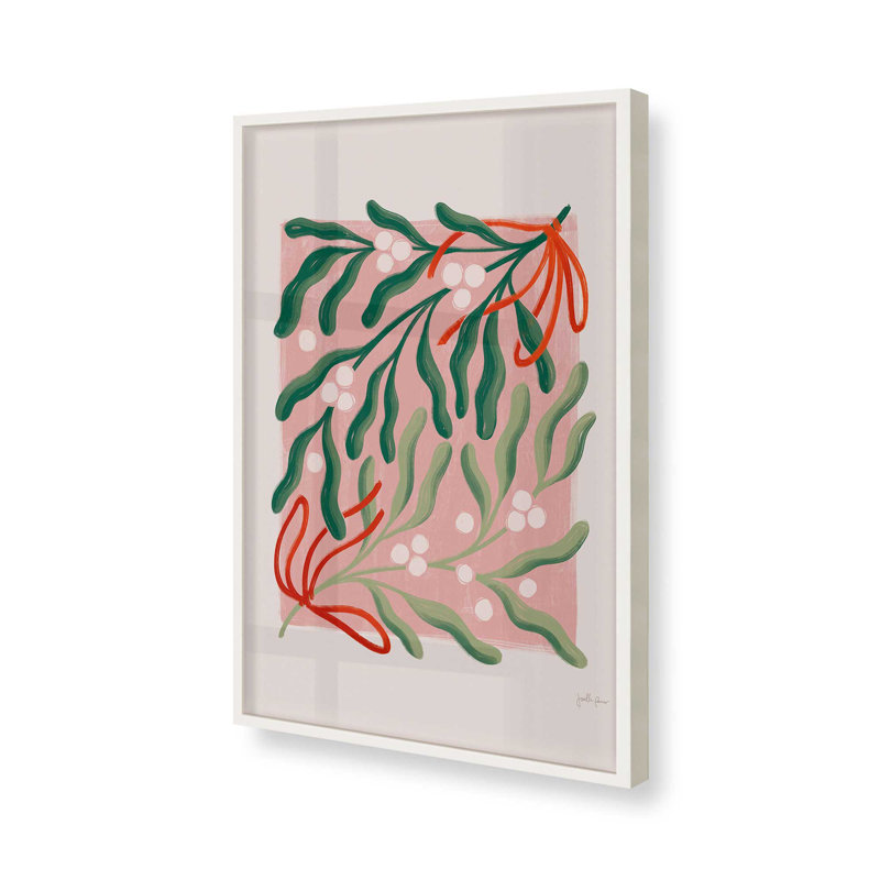 «Christmas Verdery I Rolled Print», Cadre opaque blanc, H 25 po x l 19 po x P 1,25 po
