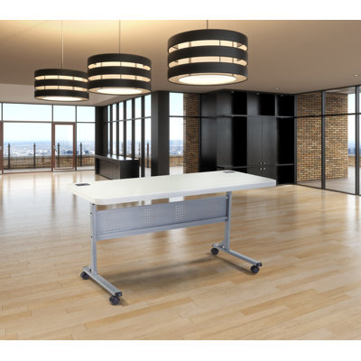 Flip-N-Store Training Table with Caster Wheels