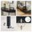 Fluted Half Moon Console Table