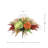 Fall Candleholder Centerpiece with Hydrangeas, Wheat and Pinecones