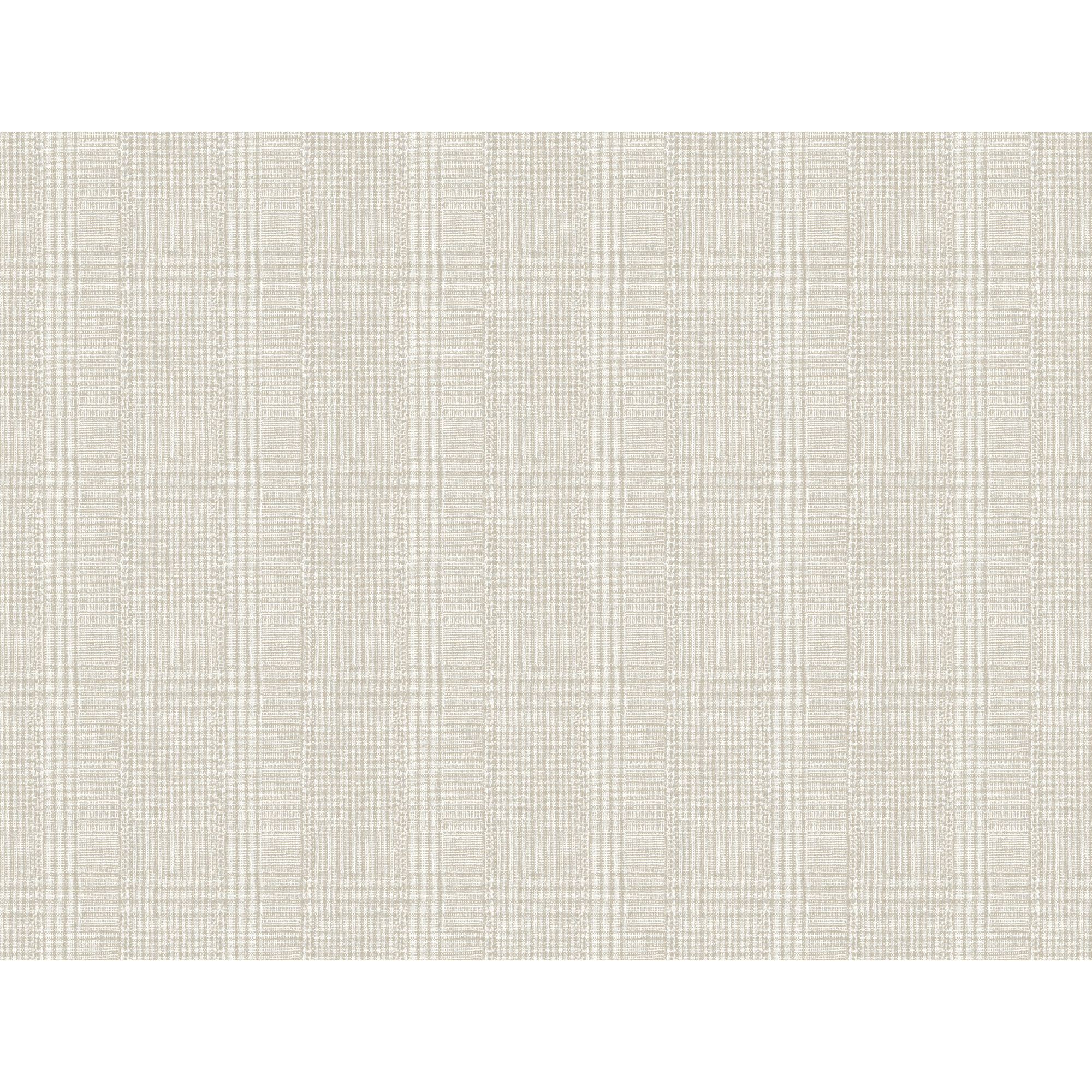 Plaid Wallpaper, Off-White