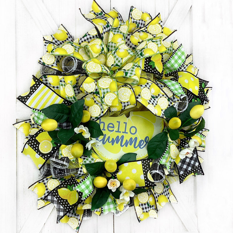Couronne en maille 17 po Hello Summer