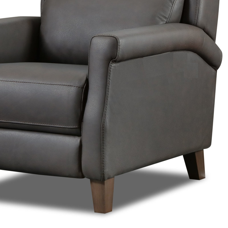 Fizley Leather Power Hi-Leg Recliner, Brown