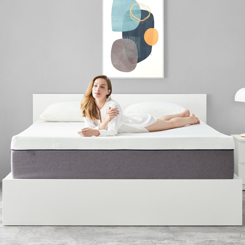 Alwyn Home Rockport Memory Foam 12" Mattress with Thick Memory and Support Foam for Pressure Relief, Fiberglass Free, Mattress In A Box