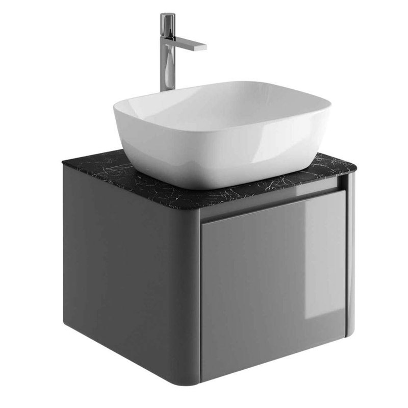 1397cm Single Bathroom Vanity Base Only in White, Light Grey, Italian Slate