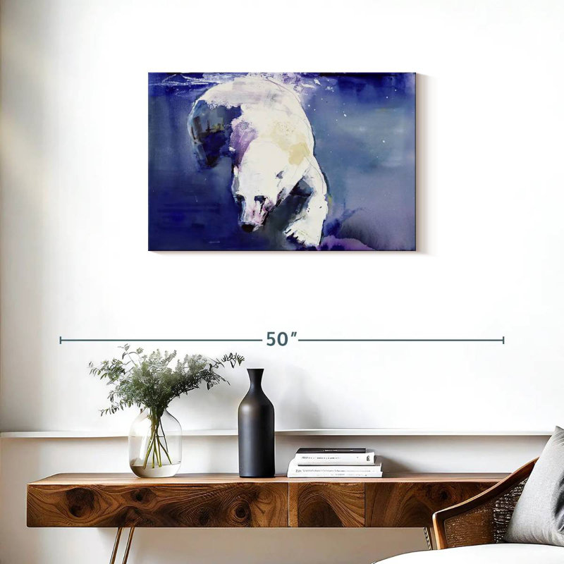 Brampt Underwater Bear, 20" H x 30" W