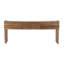 Wolf Console with White Marble Top