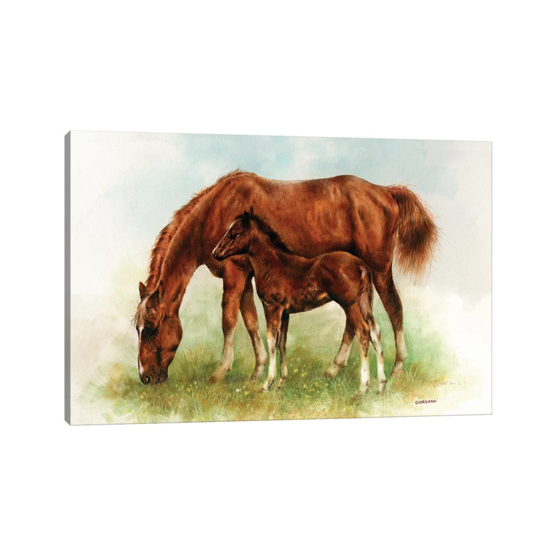 By Mom's Side - Wrapped Canvas Painting, 30.48 cm H x 45.72 cm W
