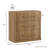 Fluted Modular Sideboard Cabinet with 3 Drawers, Camel-18758544