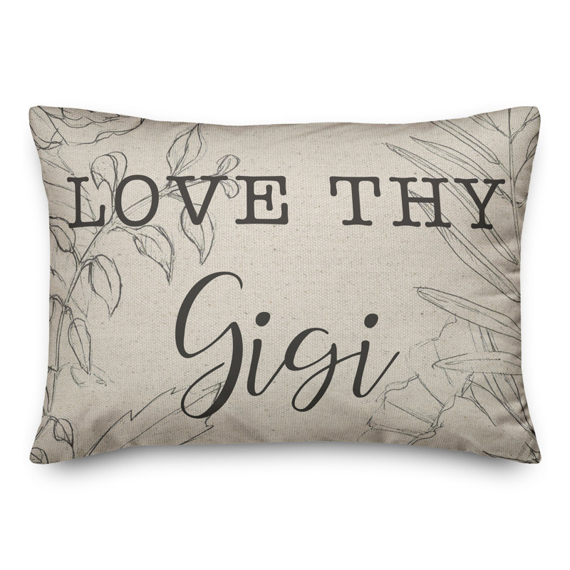  Love Thy Gigi Rectangular Pillow Cover & Insert