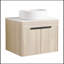 Ensemble de meuble-lavabo mural 24 po avec lavabo en céramique Modern Design