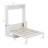 Queen Wood Murphy Bed with Desk, LED Lighting and Charging Station-343533913