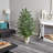 60'' Faux Palm Tree in Ceramic Planter