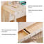 Bureau en bois fritté rectangulaire blanc + bois manufacturé + fer avec 2 tiroirs-375083061