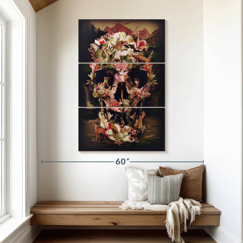 Crâne de la jungle Kerner, H 50 po x l 32 po