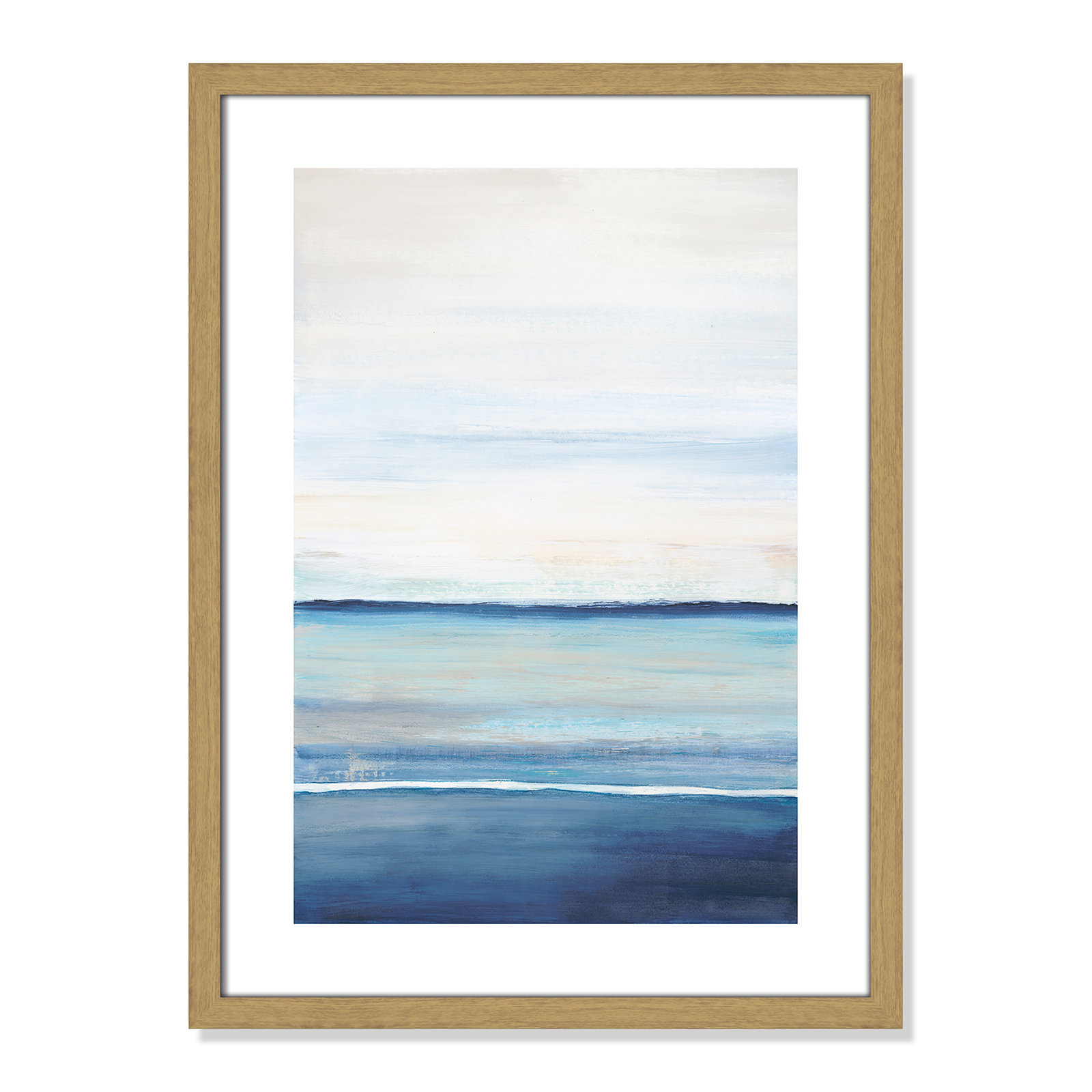 Distant Whispers by Filippo Ioco - Painting Print, Beige Wood Framed Paper, 23" H x 17" W x 0.75" D