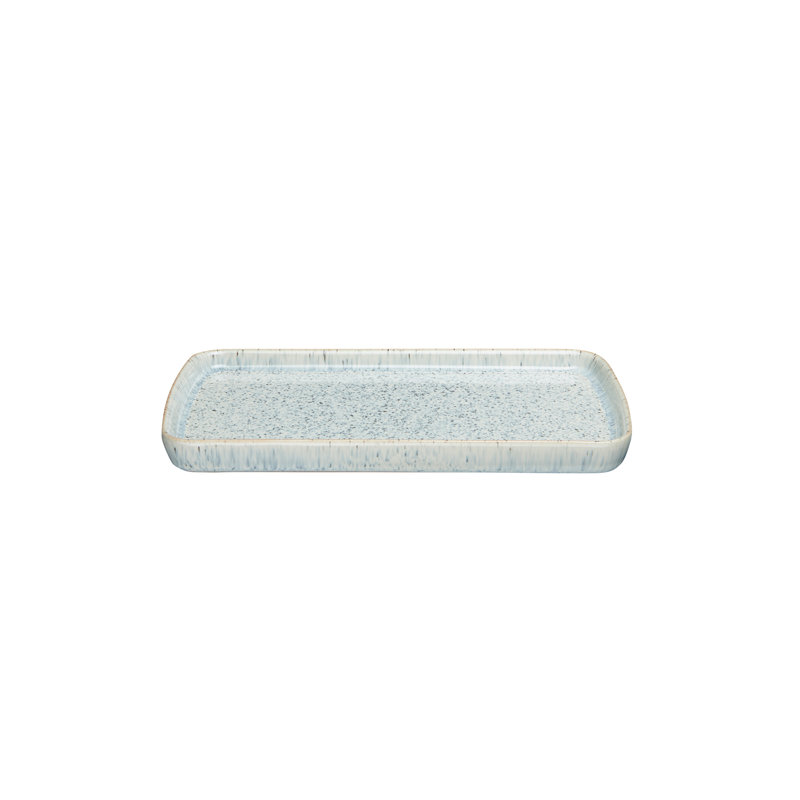 Halo Speckle Denby Small Rectangular Plate