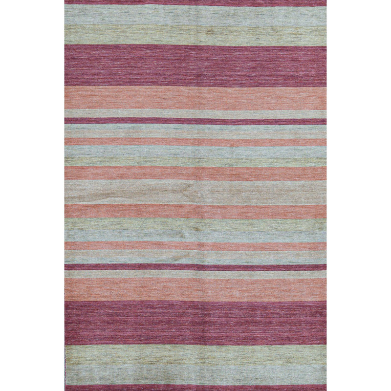 Hand-Knotted High-Quality Green Area Rug