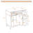 36" Modern Bathroom Vanity with Ceramic Sink, Soft-Close Door, and 4 Storage Drawers-101942644