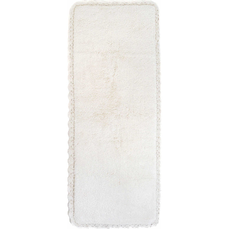 Fromma 100% Cotton Bath Rug, Ivory