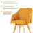 Fegan Swivel Linen Upholstered Back Side Chair-879140303-913849422