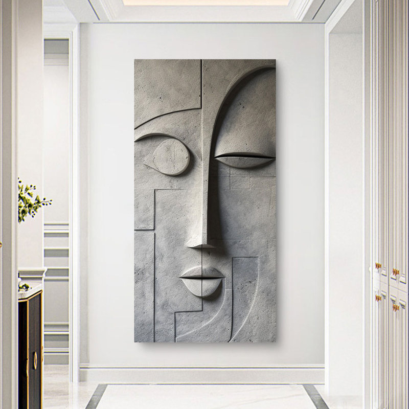 Décoration murale en relief à motif abstrait 3D