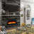 1500W Recessed-in Electric Fireplace with 3-Color Top Light, Remote Control, and Touch Screen-37889518