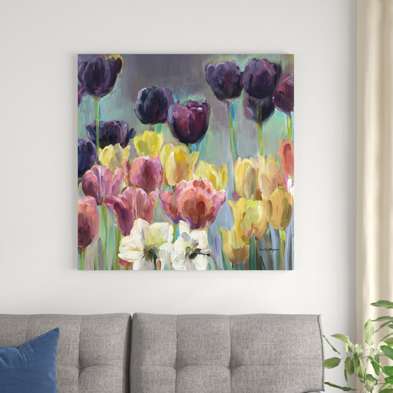 Tulipes raisin I, H 36 po x l 36 po